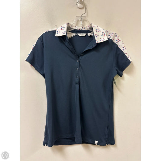 Athletic Top Short Sleeve By Lady Hagen In Navy, Size: S