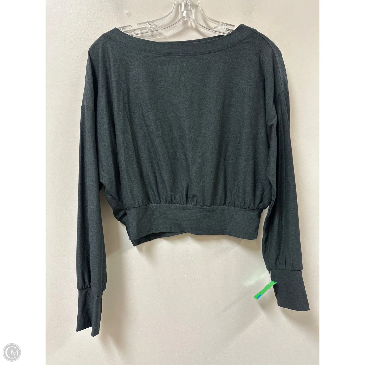 Athletic Top Long Sleeve Crewneck By Old Navy In Grey, Size: Sp