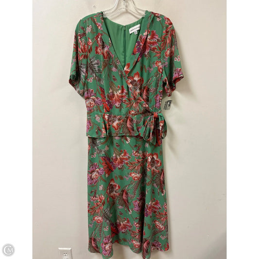 Dress Casual Maxi By Gibson And Latimer In Green & Red, Size: M