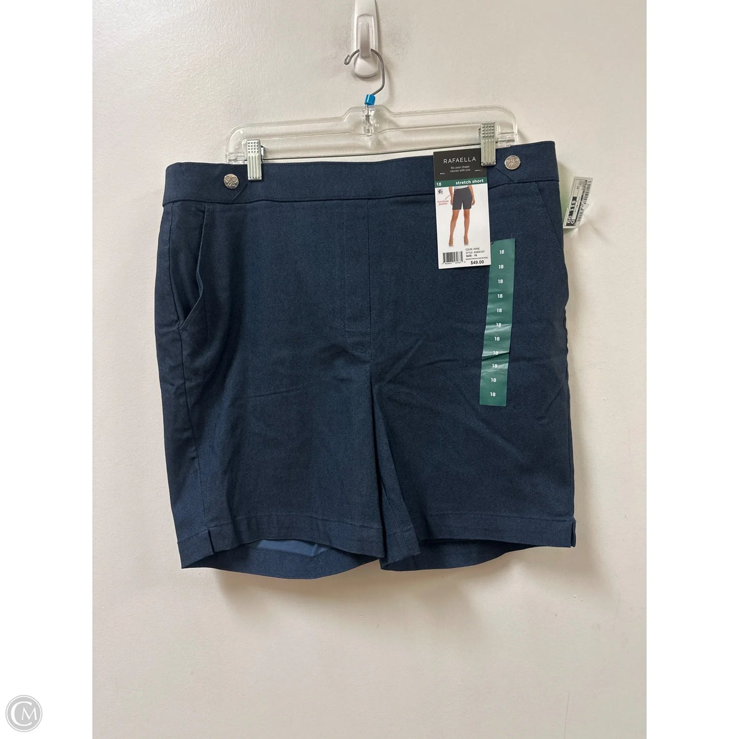 Shorts By Rafaella In Navy, Size: 18