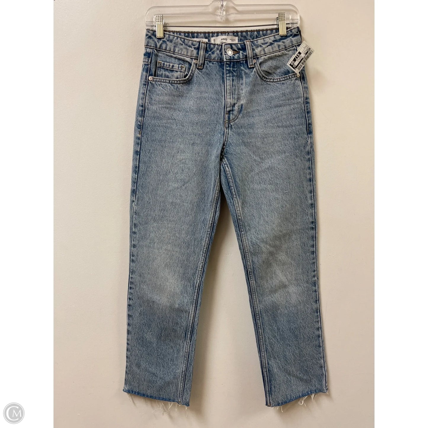 Jeans Straight By Mng In Blue Denim, Size: 2