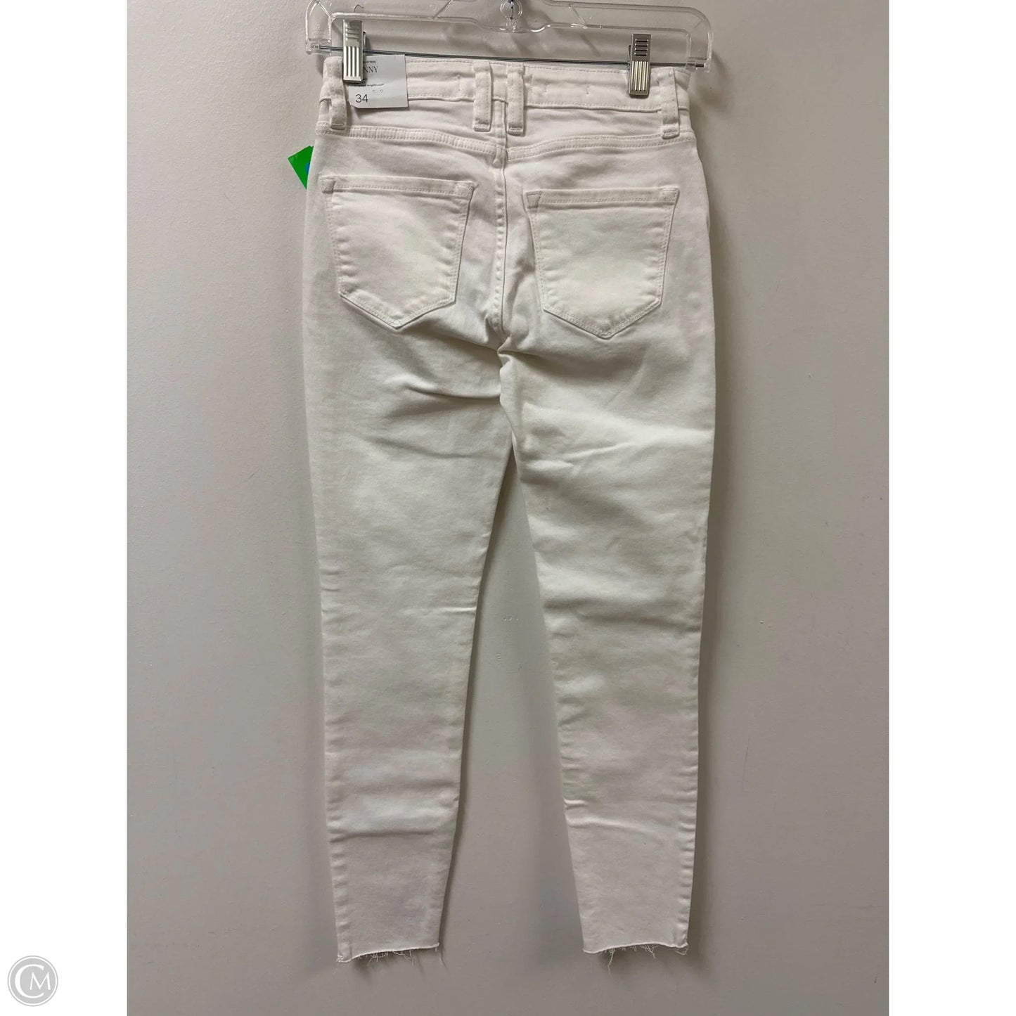 Jeans Skinny By Mng In White Denim, Size: 2