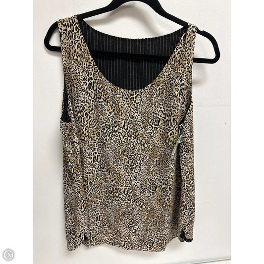 Top Sleeveless By Clothes Mentor In Animal Print, Size: L