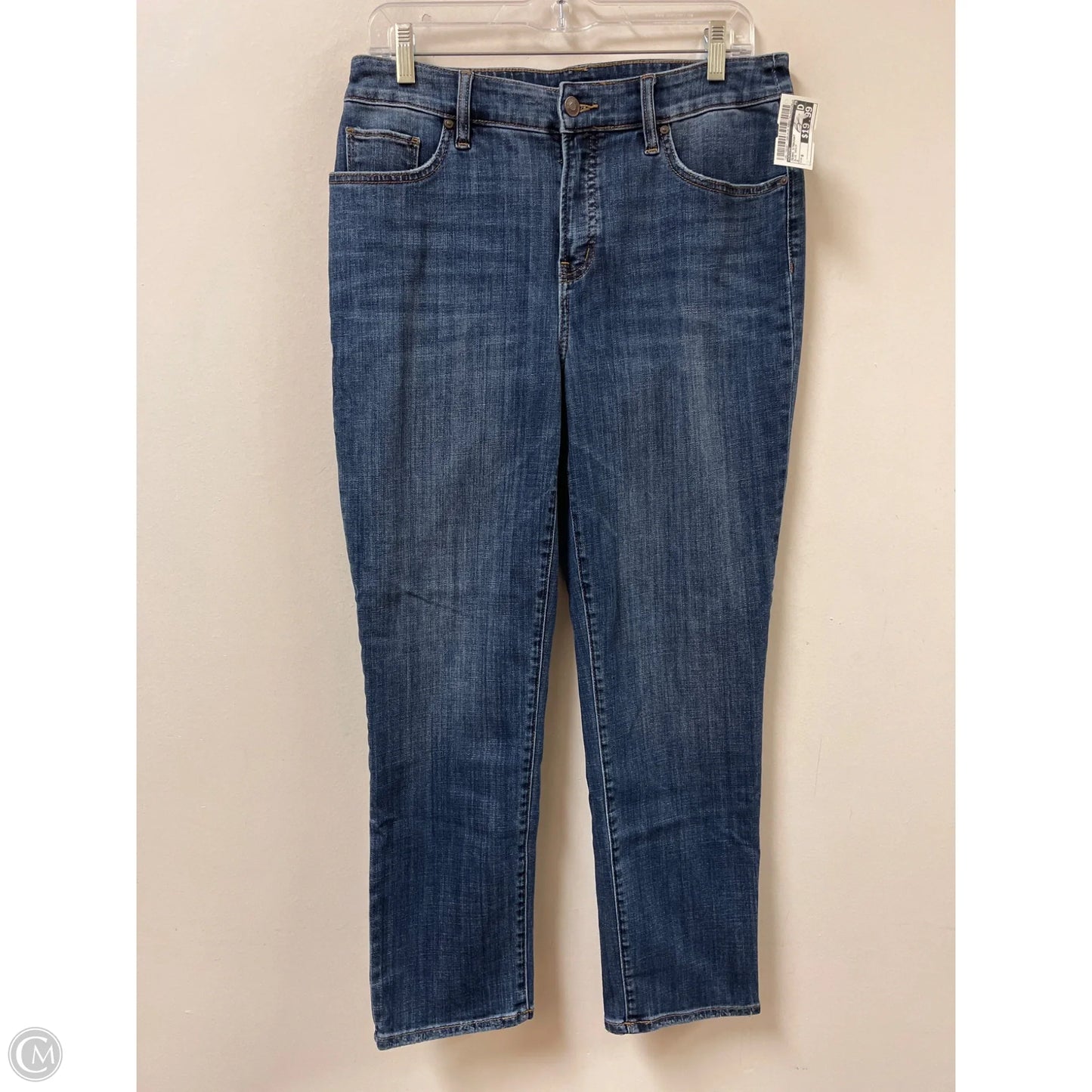 Jeans Straight By Chicos In Blue Denim, Size: 8