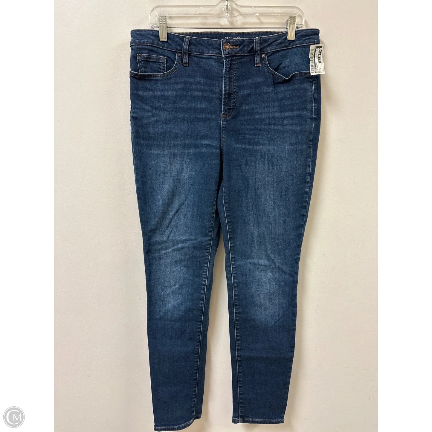 Jeans Skinny By Chicos In Blue Denim, Size: 8