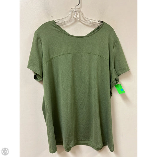 Athletic Top Short Sleeve By Clothes Mentor In Green, Size: M