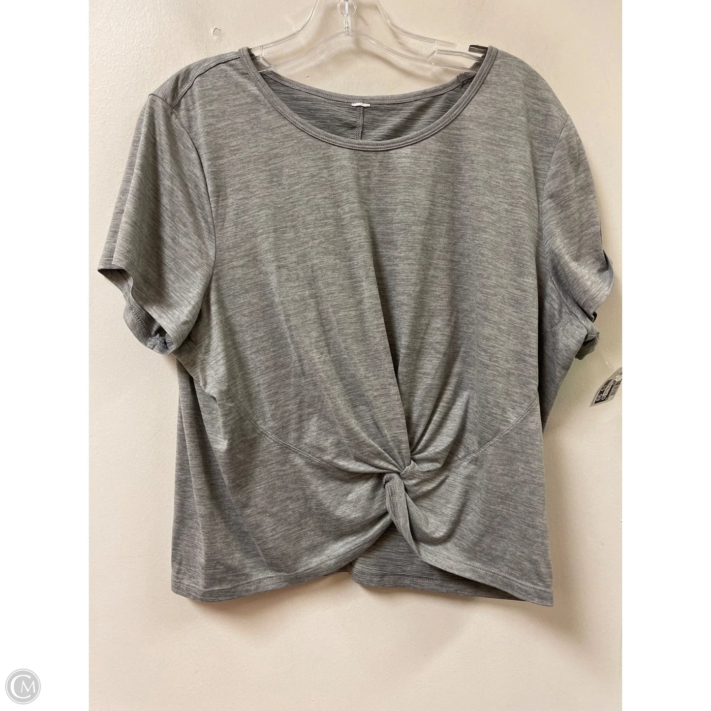 Athletic Top Short Sleeve By Clothes Mentor In Grey, Size: M