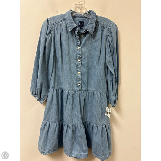 Dress Casual Short By Gap In Blue Denim, Size: M