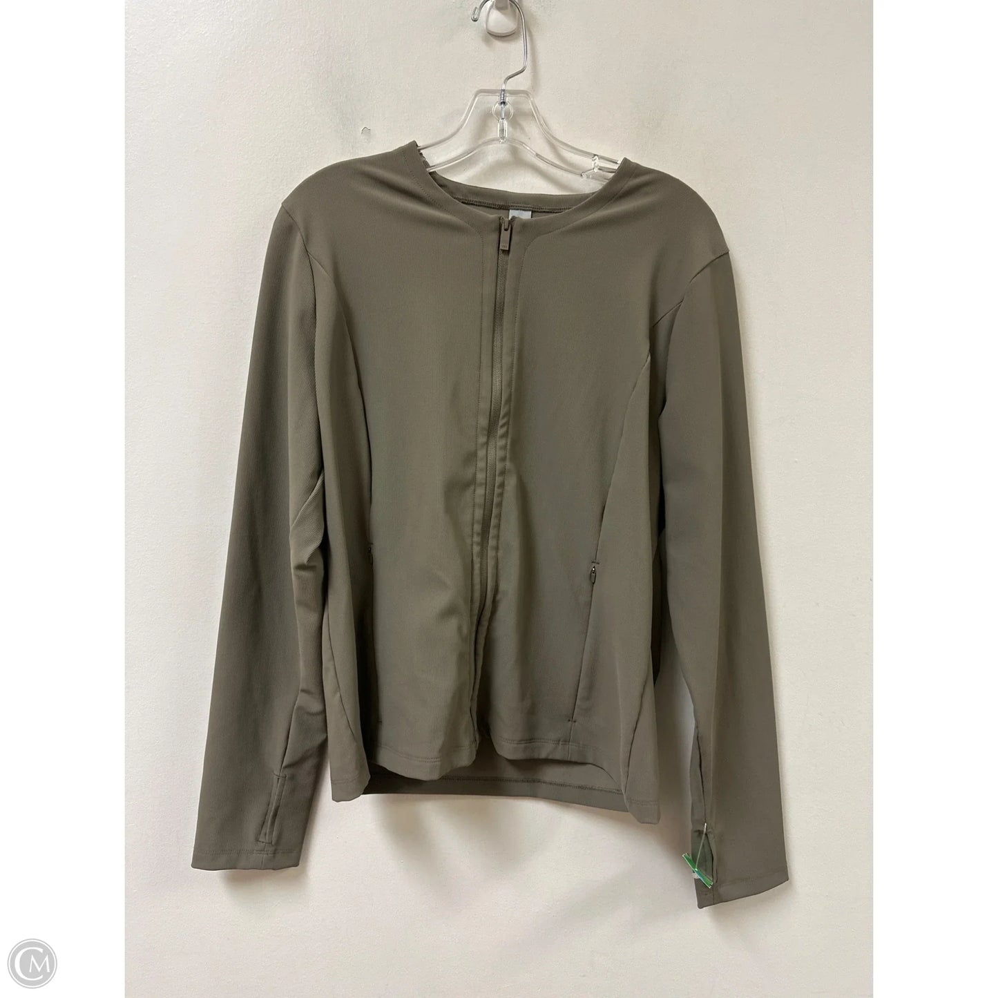 Athletic Jacket By Victorias Secret In Brown, Size: Xl