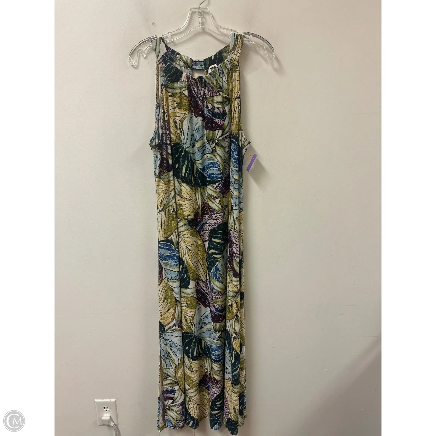 Dress Casual Maxi By Anne Klein In Blue & Green, Size: Xl