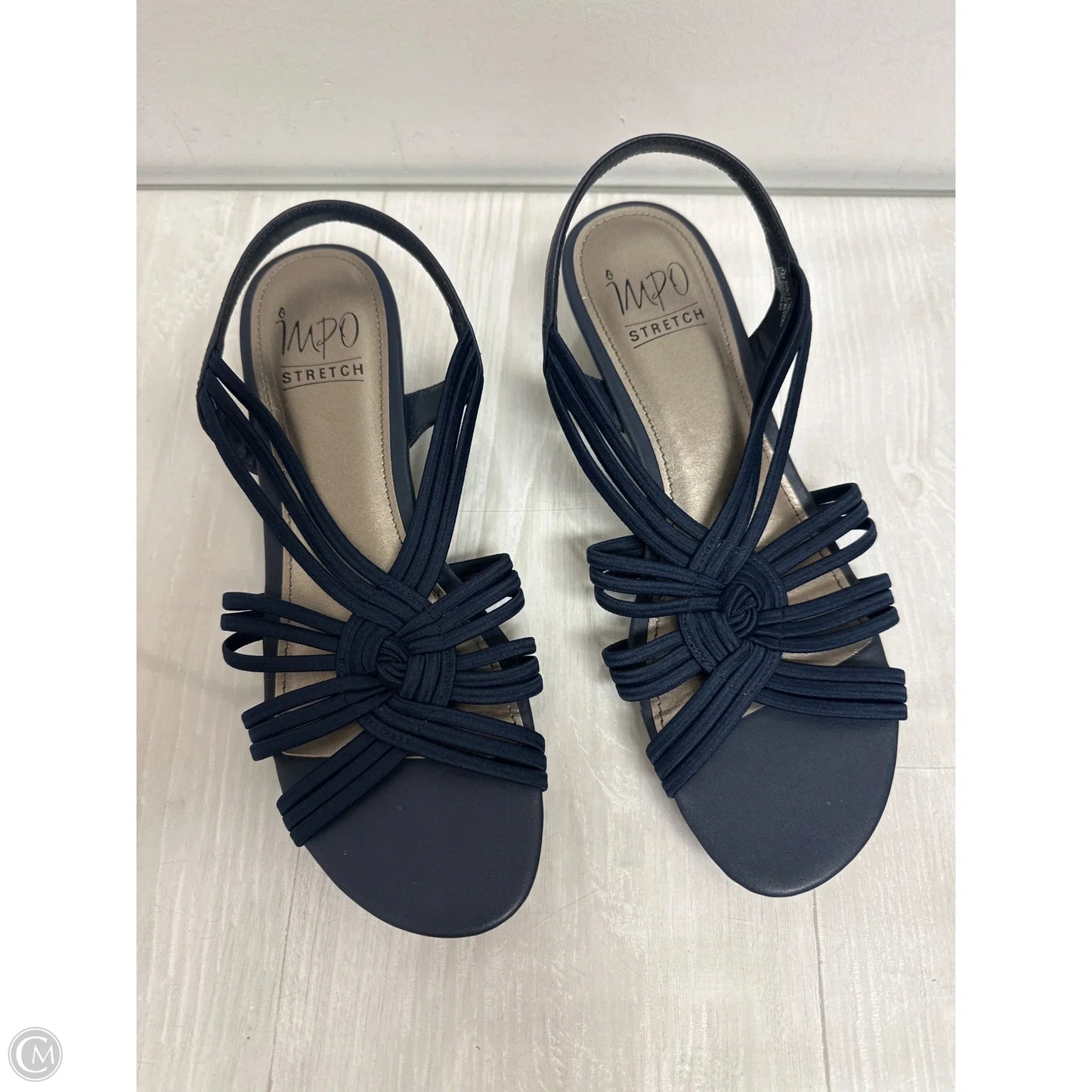 Sandals Heels Wedge By Impo In Navy, Size: 8