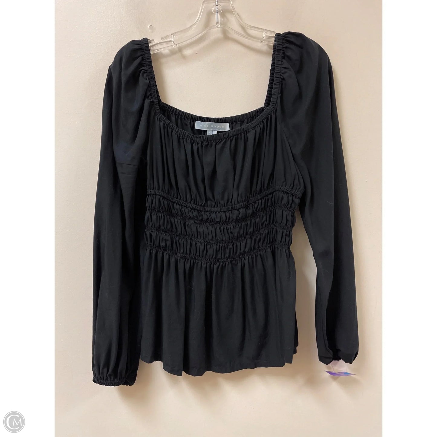 Top Long Sleeve By Clothes Mentor In Black, Size: L