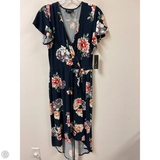 Dress Casual Midi By Bcx In Navy, Size: Xl