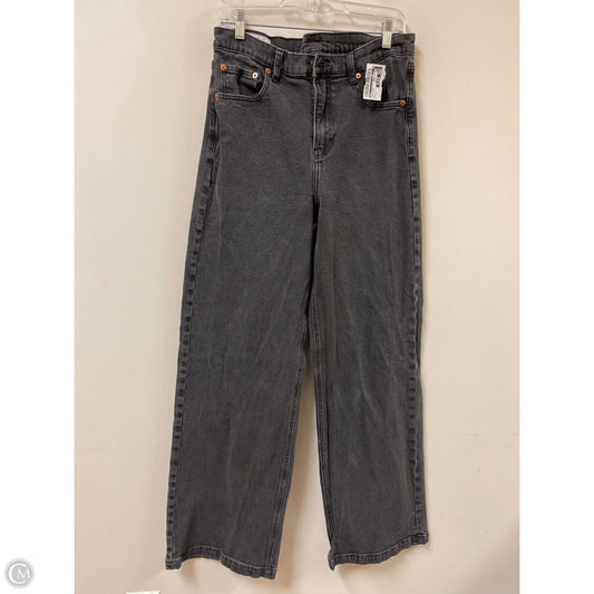 Jeans Wide Leg By Gap In Grey Denim, Size: 12