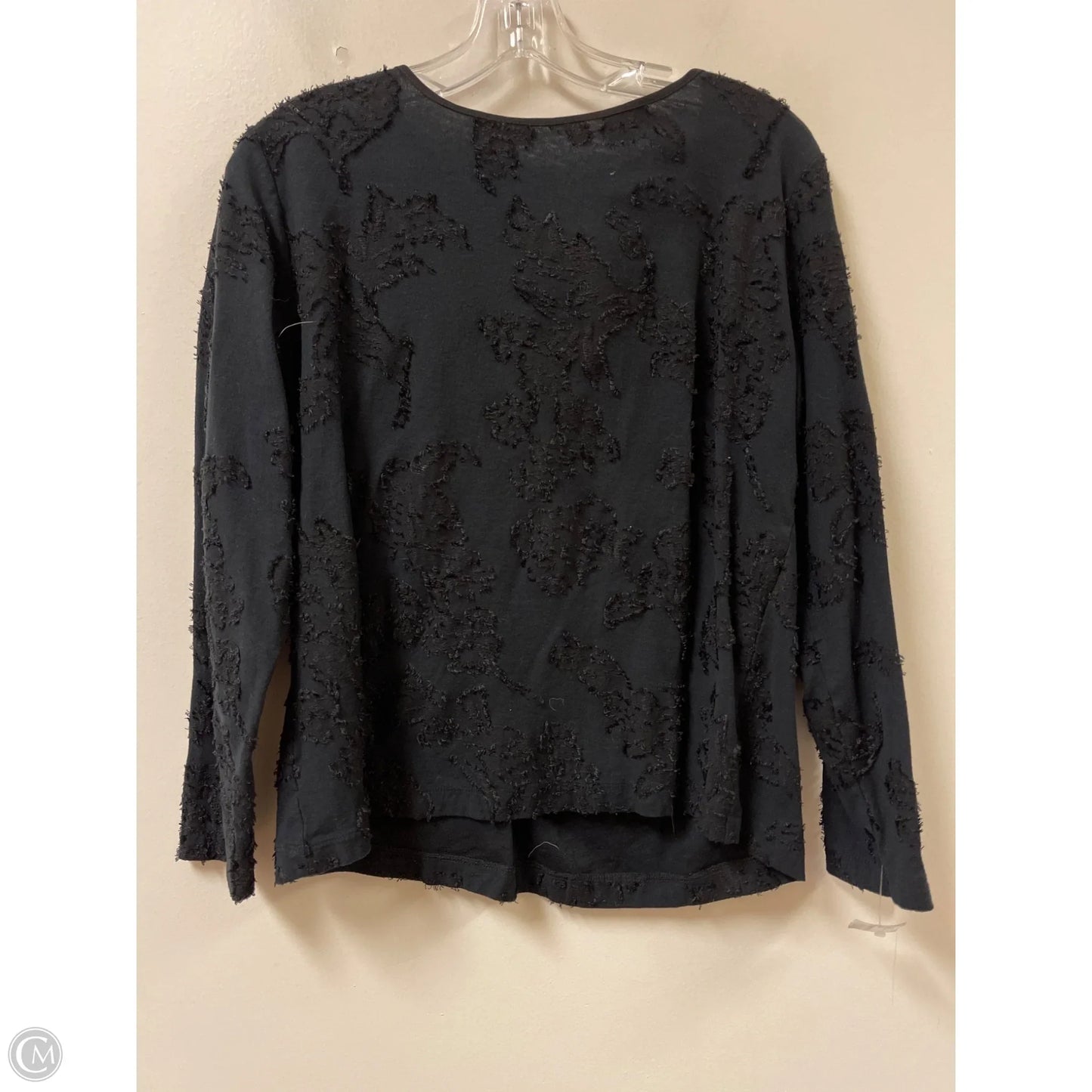Top Long Sleeve By Loft In Black, Size: M