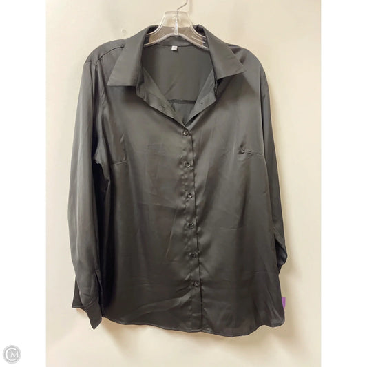 Blouse Long Sleeve By Clothes Mentor In Black, Size: Xl