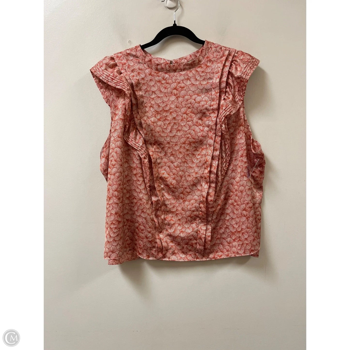 Top Short Sleeve By Ryegrass In Red & White, Size: 2x