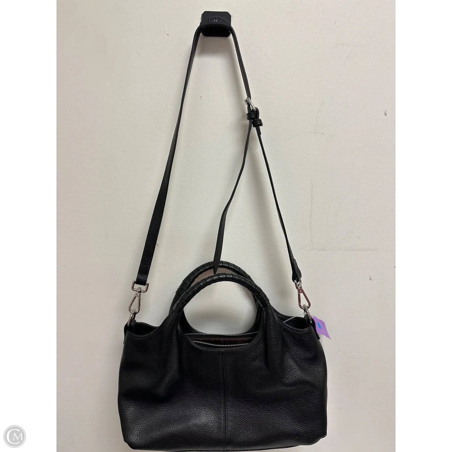 Handbag Leather By Clothes Mentor, Size: Medium