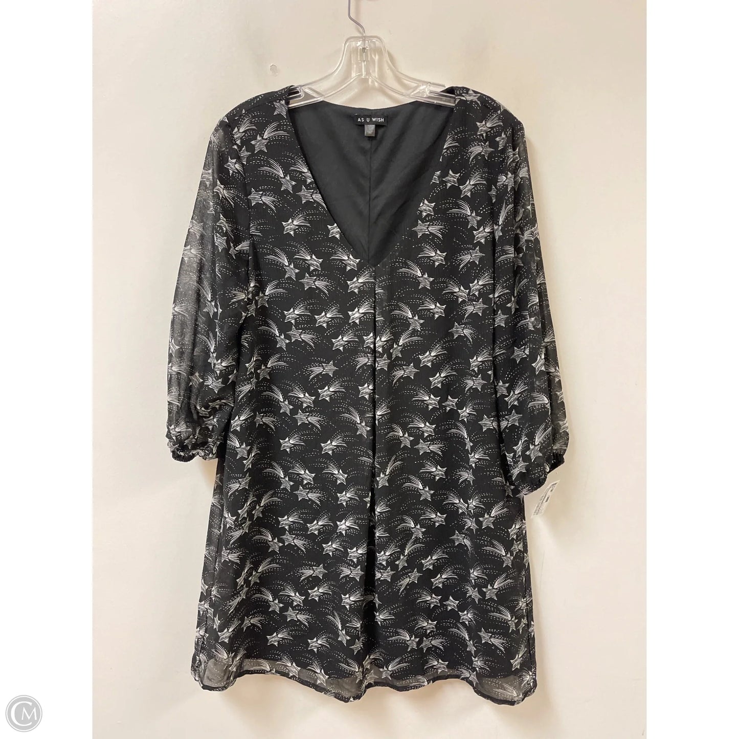 Dress Casual Short By As U Wish In Black & White, Size: L