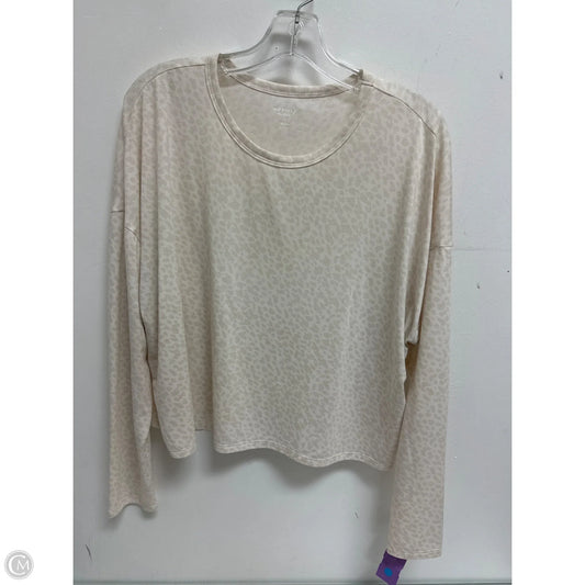 Athletic Top Long Sleeve Crewneck By Old Navy In Animal Print, Size: L