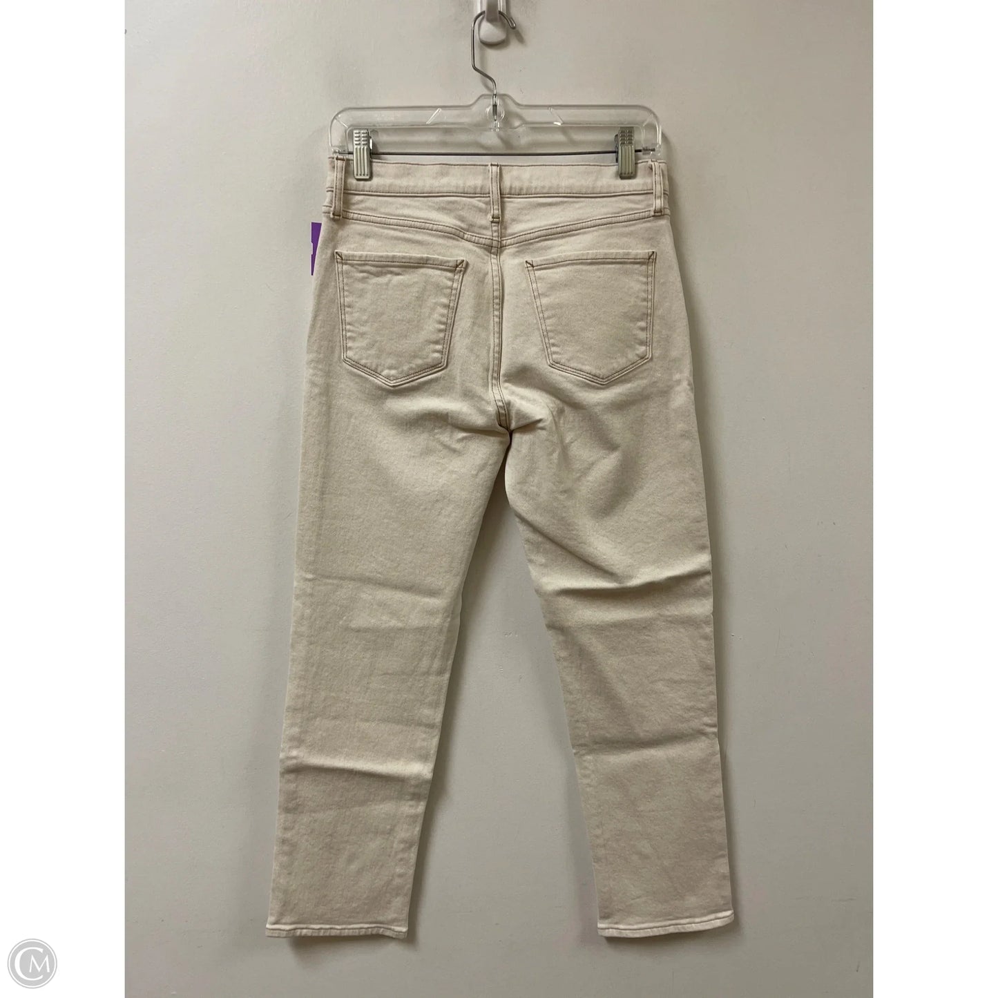 Jeans Straight By Ana In Cream Denim, Size: 2