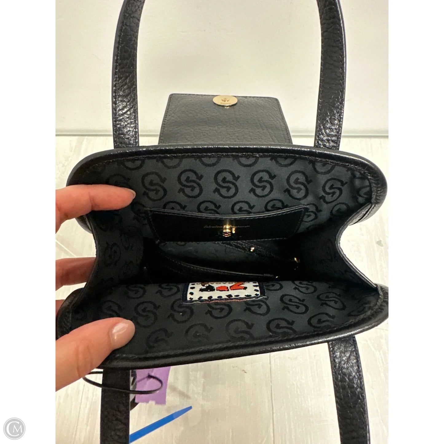 Handbag Luxury Designer By Ferragamo, Size: Small