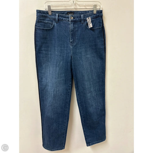 Jeans Straight By Talbots In Blue Denim, Size: 8