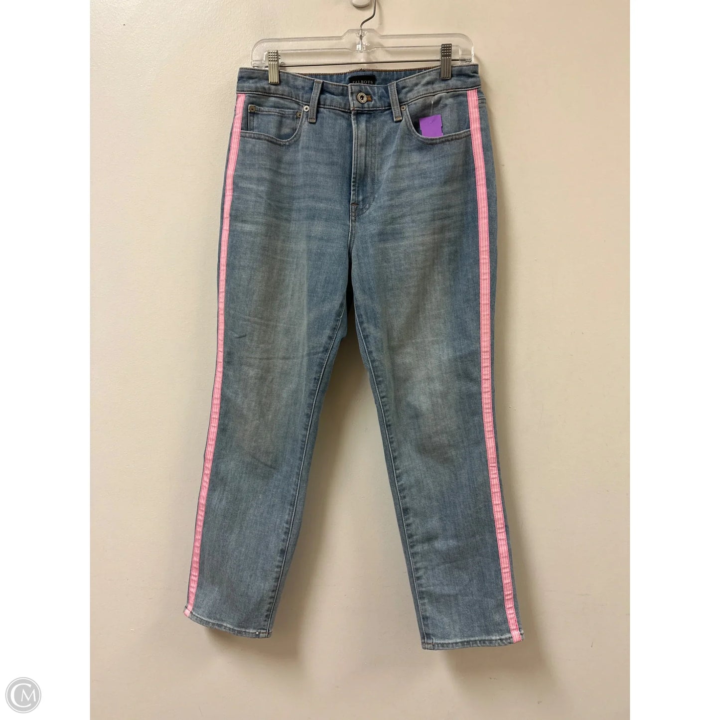 Jeans Straight By Talbots In Blue Denim, Size: 8