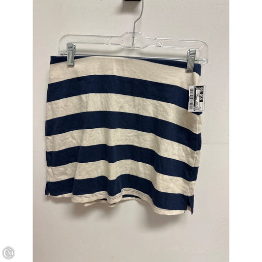 Skirt Mini & Short By Pink In Blue & Cream, Size: 8