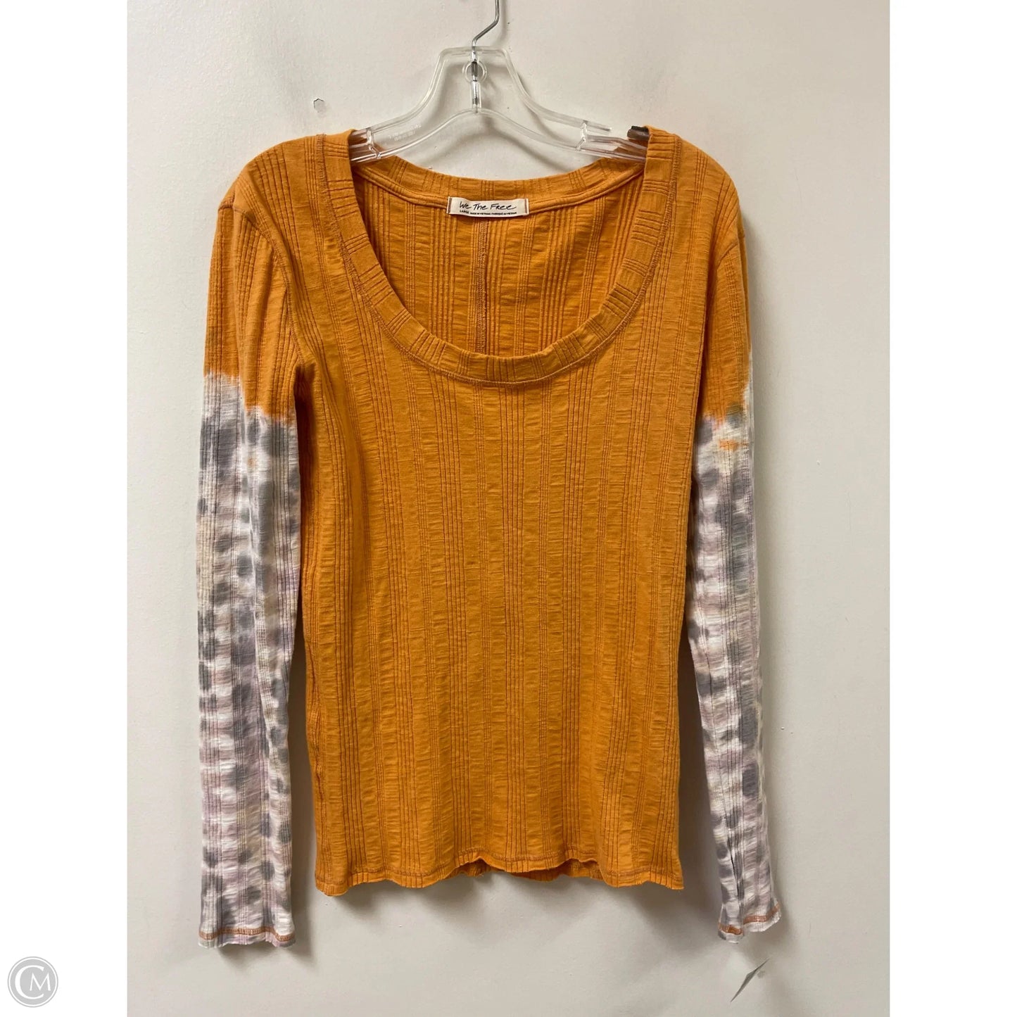 Top Long Sleeve By We The Free In Yellow, Size: L