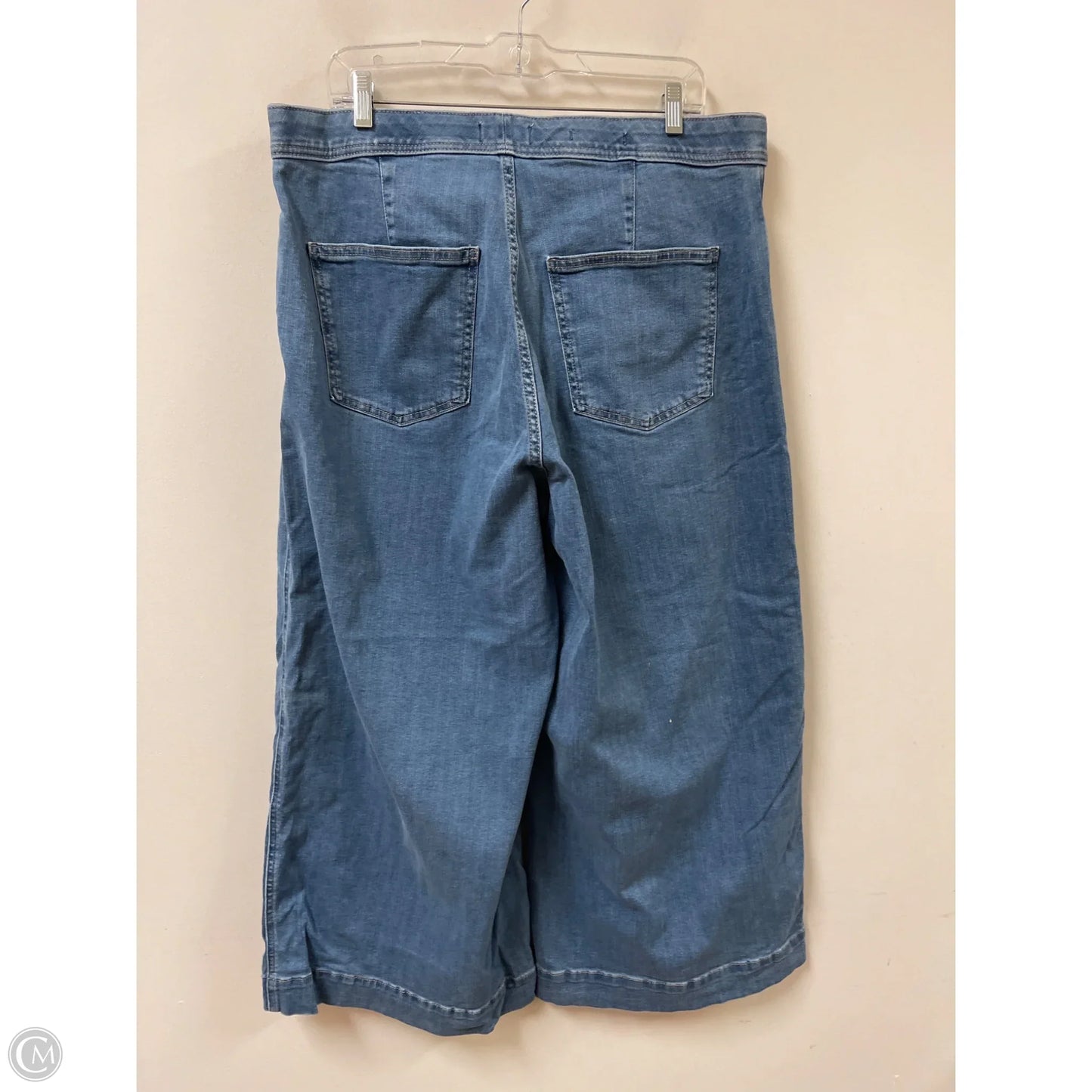 Jeans Wide Leg By Ava & Viv In Blue Denim, Size: 16