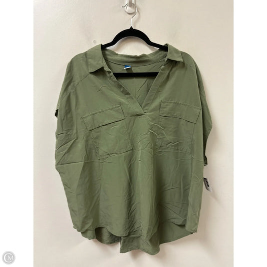 Top Short Sleeve By Old Navy In Green, Size: 1x