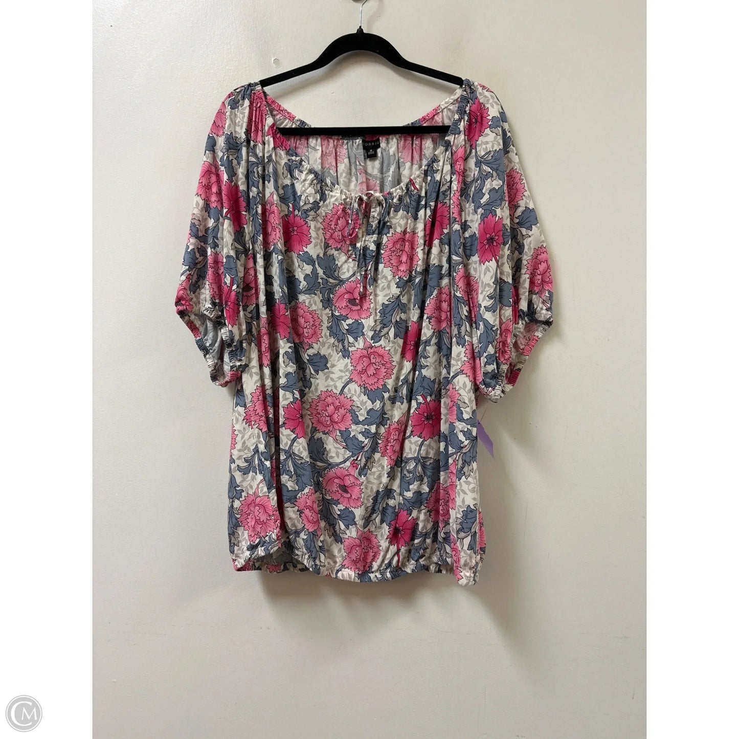 Top Short Sleeve By Torrid In Floral Print, Size: 3x