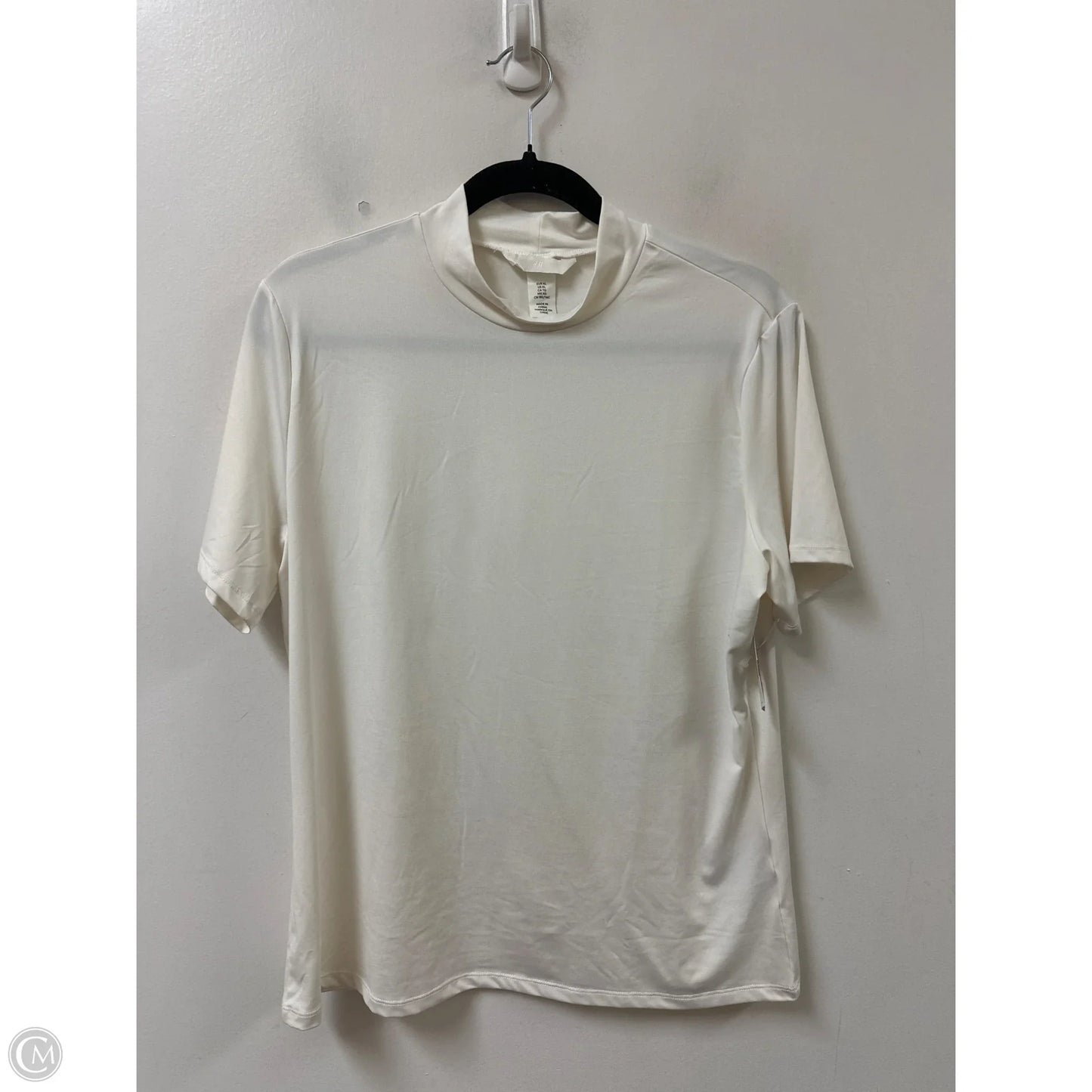 Top Short Sleeve By H&m In White, Size: Xl