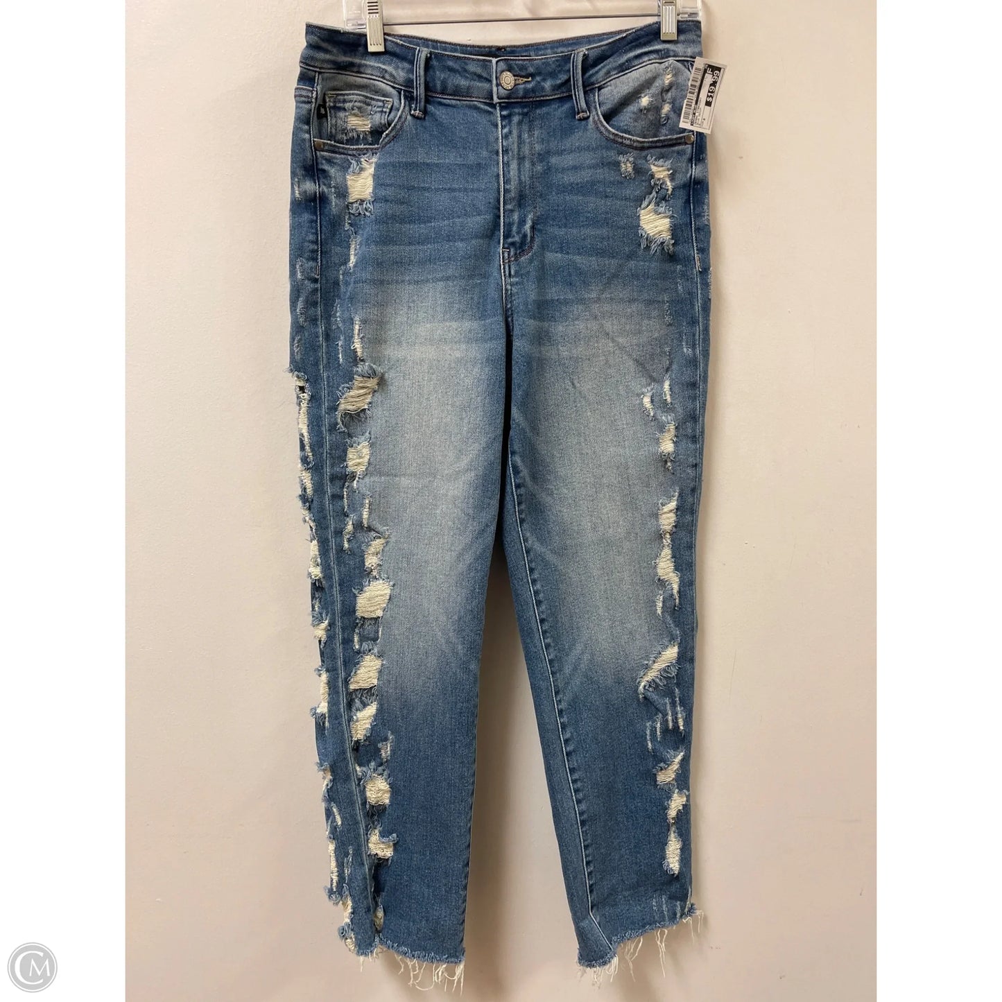Jeans Straight By Judy Blue In Blue Denim, Size: 8
