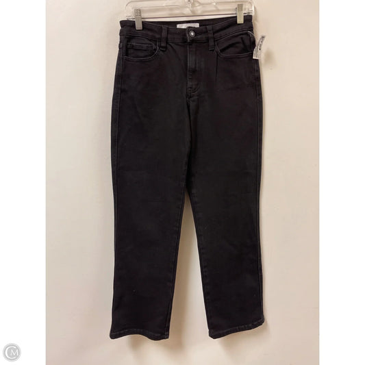 Jeans Straight By Vervet In Black Denim, Size: 4