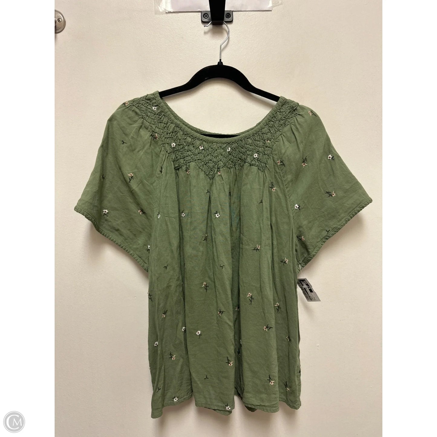 Top Short Sleeve By Old Navy In Green, Size: L