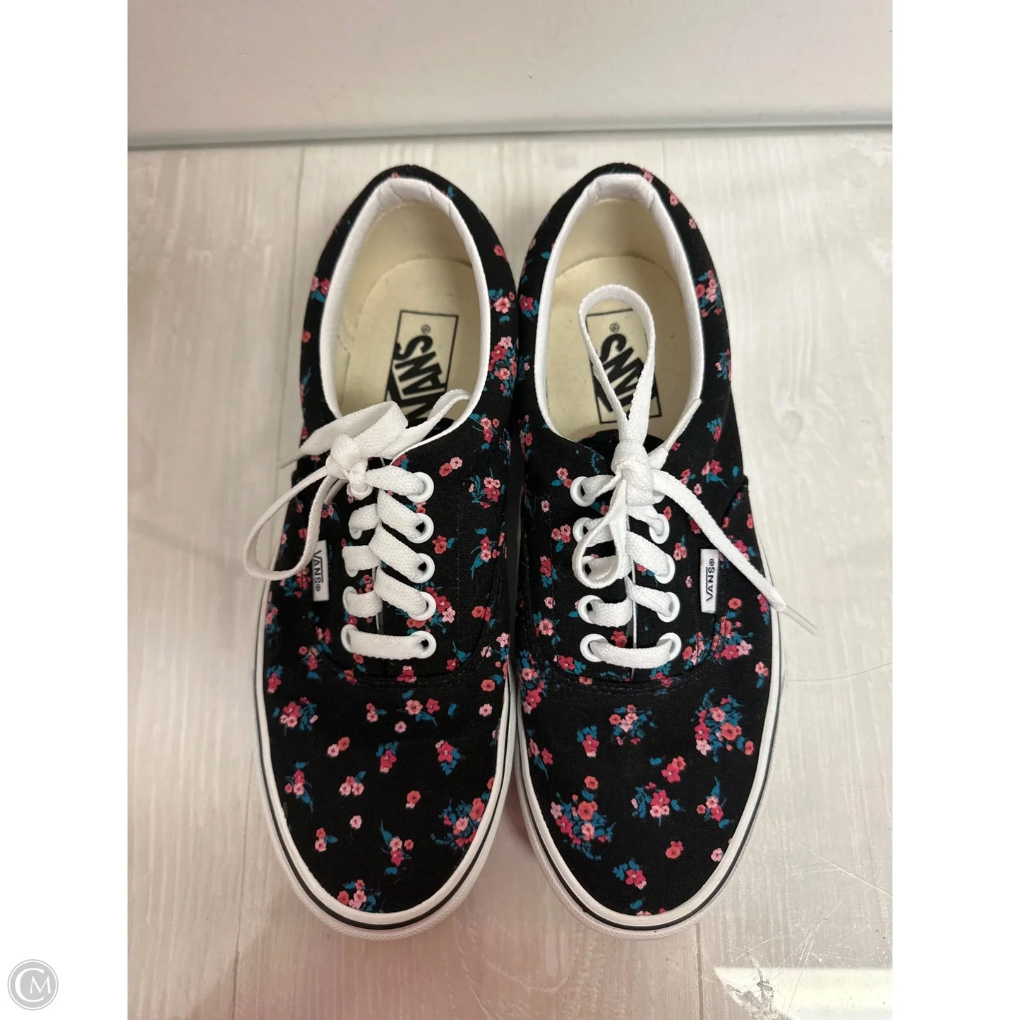 Shoes Sneakers By Vans In Floral Print, Size: 8.5