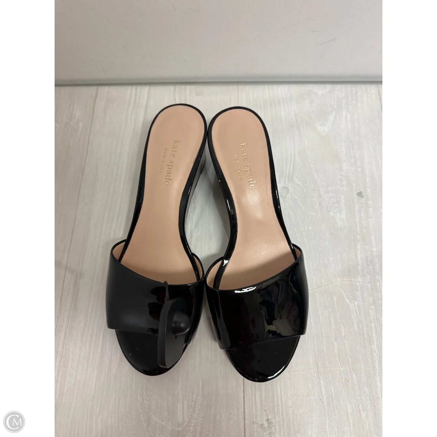 Sandals Designer By Kate Spade In Black, Size: 7.5