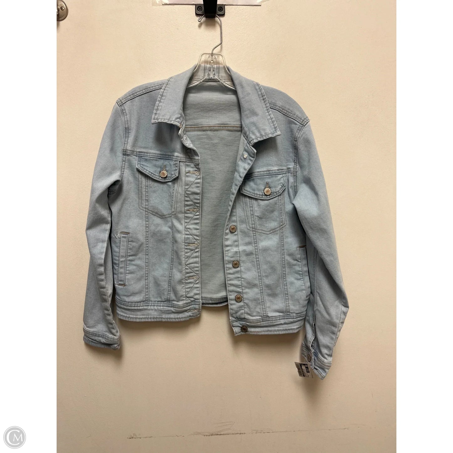 Jacket Denim By Clothes Mentor In Blue Denim, Size: M