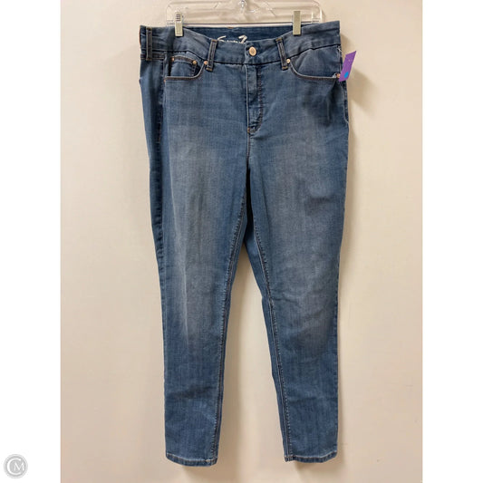 Jeans Straight By Seven 7 In Blue Denim, Size: 16
