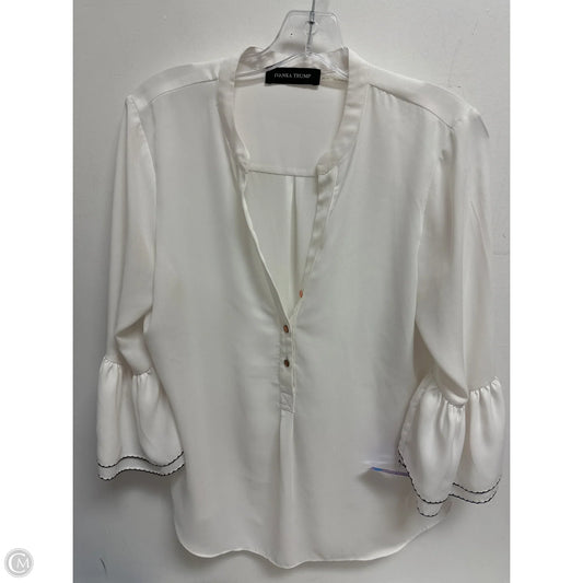 Top Long Sleeve By Ivanka Trump In White, Size: M