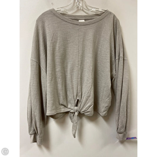 Top Long Sleeve By H&m In Cream, Size: L