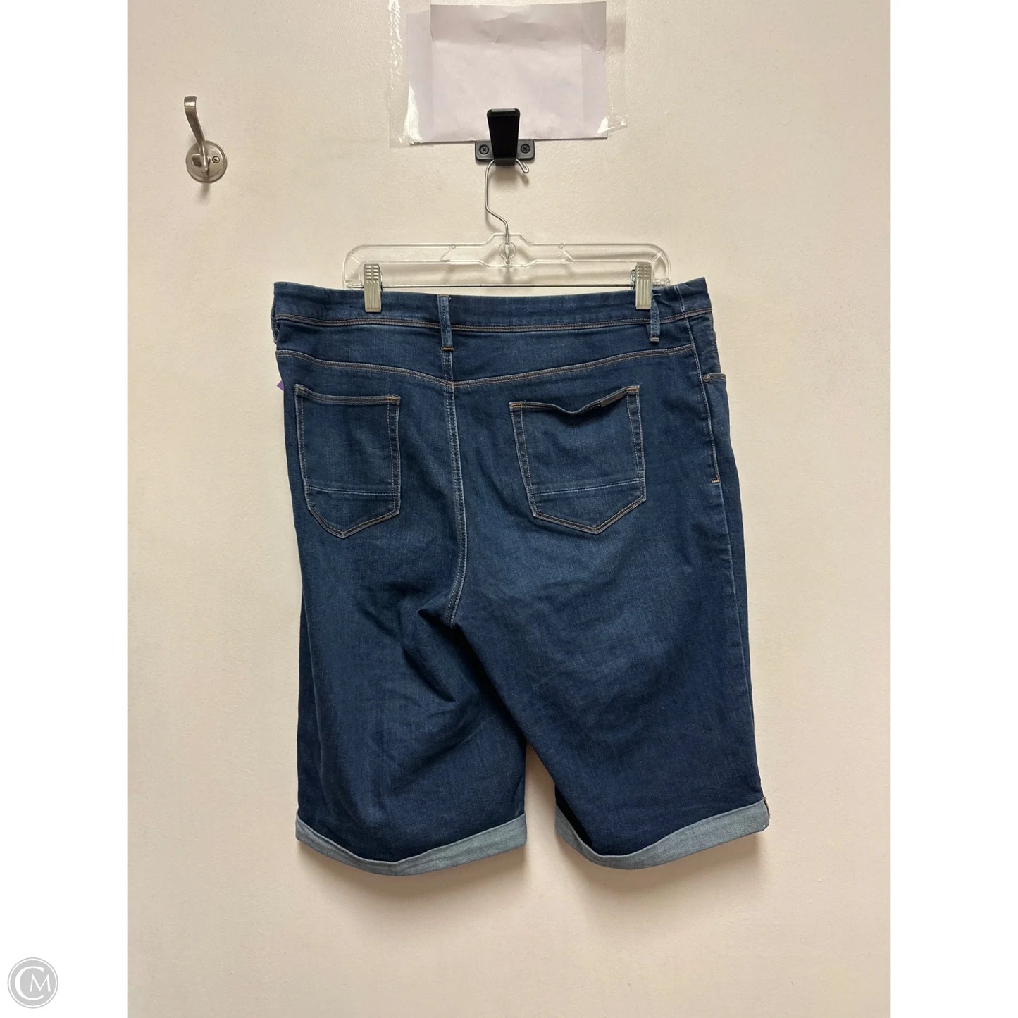 Shorts By Chicos In Blue Denim, Size: 14