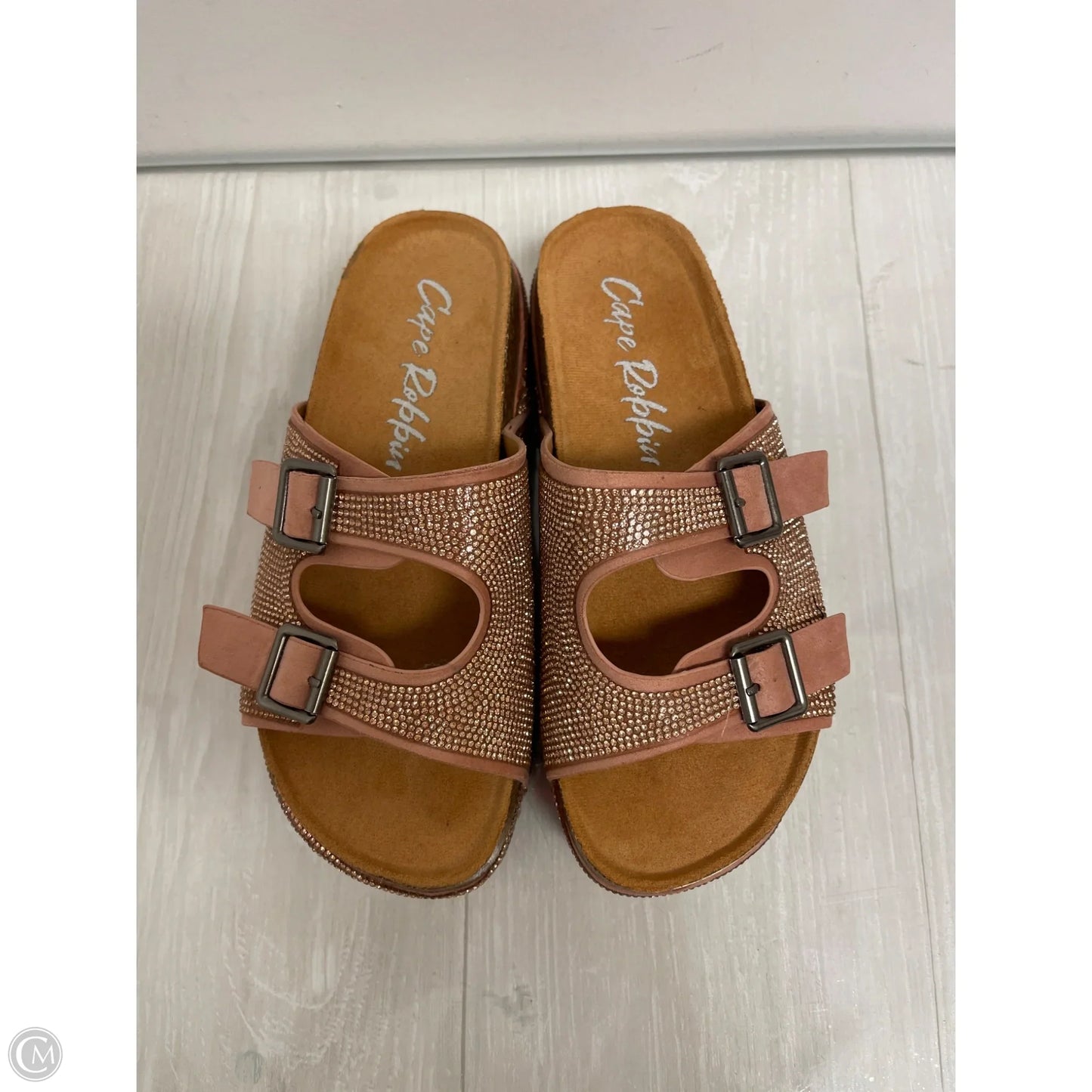 Sandals Heels Platform By Cape Robbin In Rose Gold, Size: 7