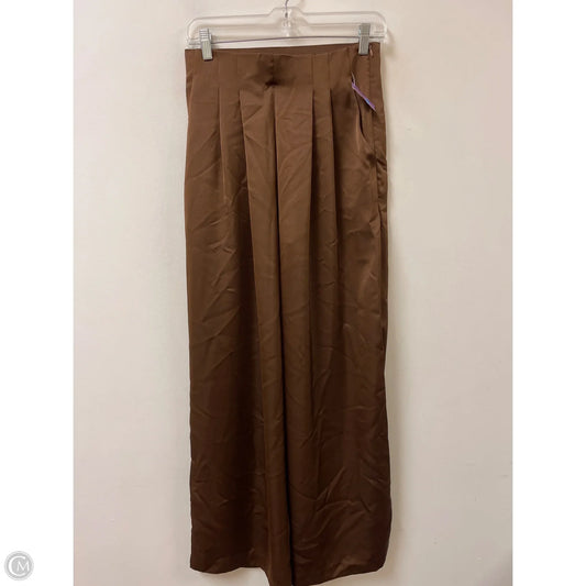 Pants Wide Leg By Clothes Mentor In Brown, Size: 8