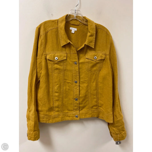 Jacket Other By J. Jill In Yellow, Size: L