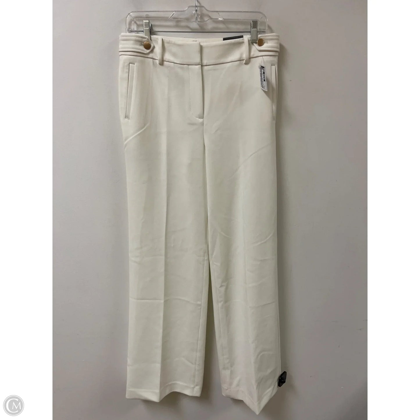 Pants Wide Leg By Talbots In White, Size: 4