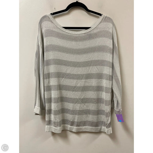 Sweater By White House Black Market In Silver, Size: Xl