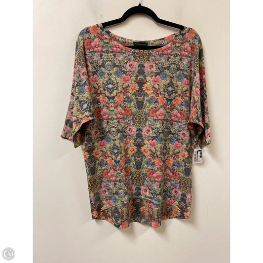 Top Long Sleeve By Nally And Millie In Floral Print, Size: M